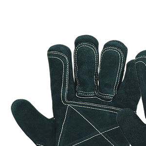 Guantes de Trabajo de Cuero Vacuno PPE con Doble Refuerzo en la Palma y Puño de Seguridad Reforzado con Goma, Guantes de Seguridad de Alta Resistencia - Product Image 4