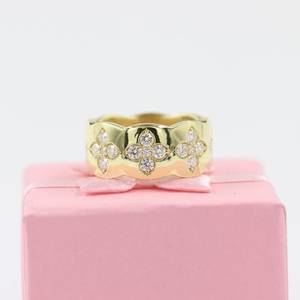 Flower Style Lab Grown Round Brilliant Cut Diamond Band Ring 14K Solid Gold Wedding Engagement Luxury Gift For Girlfriends - Product Image 2
