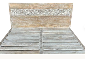 Lit Queen en Bois de Mangue Massif Turnbull, Fonctionnalité Réglable, Style Européen, Teck, Chêne, Acajou, Meubles de Chambre à Coucher pour Usage Domestique - Product Image 5