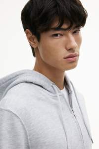 Sudadera con capucha para hombre con cremallera, logotipo personalizado, sudadera con capucha lisa, forro polar de algodón de alta calidad, sudadera informal de invierno - Product Image 3