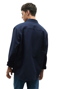 Camisa Oxford de algodón 100% de corte Regular de alta calidad, marca personalizada, manga larga, cuello abotonado, Camisa lisa a precio al por mayor para hombres - Product Image 3