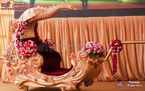 Fusion-DLI de madera para la entrada de la novia, accesorio para la entrada de la novia, de pavo real, tradicional, para la novia - Product Image 6