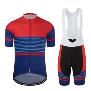 Tenues de cyclisme sur mesure de qualité supérieure, respirantes, 100 % polyester, manches courtes pour hommes, avec logo personnalisé. - Product Image 4