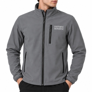 <b>Men</b>’s <b>Lightweight</b> Softshell Full Zip Outdoor <b>Jacket</b> Stand Collar Casual Outdoor Wear Secure Pocket Design Comfortable Fit - Product Image 1