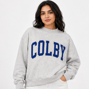 เสื้อสเวตเชิ้ตคอกลมแบบมีตัวอักษรสำหรับผู้หญิง William & Mary แบบสั่งทำขายส่ง ทรงโอเวอร์ไซส์ ผ้าฟลีซ สวมใส่สบาย สไตล์สตรีทแฟชั่น - Product Image 4