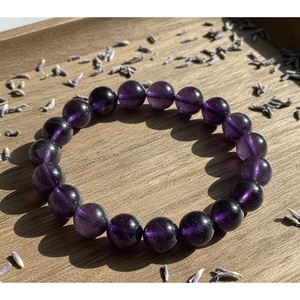 Handcrafted Heart-Shape Amethyst <b>Beaded</b> <b>Bracelet</b> for Gift-Wholesale From India - Product Image 5
