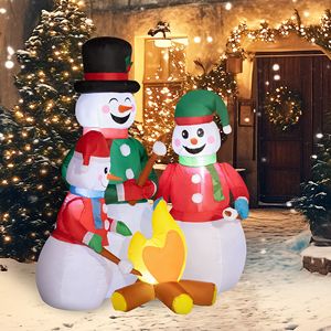 Pupazzo di Neve Gonfiabile da 1,5 Metri con Luci LED per Decorazioni Natalizie da Interno ed Esterno - Product Image 2