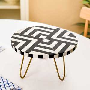 Plateau décoratif rond en résine à prix de gros, plateaux de service personnalisés en résine, plateaux de présentation en résine, vaisselle, décor alimentaire, plateaux de service - Product Image 6