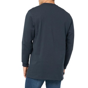 Camiseta Básica de Manga Larga para Hombre de Alta Calidad, Cuello Redondo, Estilo Ajustado, Algodón Elástico, Suave y Transpirable, Informal - Product Image 4