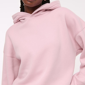 Sudadera con Capucha para Mujer, Diseño Popular, Hombros Caídos, Bolsillos, Forro Polar Grueso, Tallas Grandes, Informal - Product Image 3