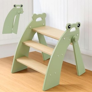 Tabouret en bois d'acacia vert pour enfants, vente en gros, Moradabad - Product Image 1