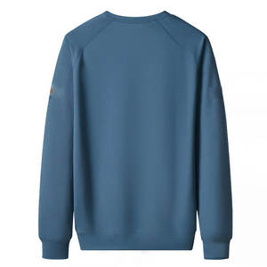 Trendy Men Sweatshirts 100% Cotton Solid Casual Eco-Friendly Pullover with Soft <b>Fabric</b> for <b>Autumn</b> Winter - Product Image 2