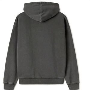 Sweat à capuche coupe ample en tissu molletonné épais pour hommes, personnalisable avec logo, fabrication en usine - Product Image 2