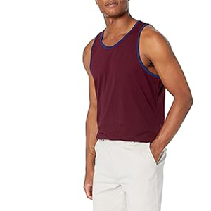 Camisetas sin mangas de entrenamiento de gimnasio para hombre, diseño acanalado ajustado, ropa de Fitness de material de algodón y LICRA 5% - Product Image 5