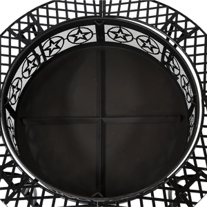 Heavy Duty Stainless Steel <b>Round</b> Firepit Lid with Mesh Screen and Handle Outdoor Patio Backyard Spark Screen for <b>Fire</b> <b>Pit</b> - Product Image 6