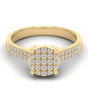 Bagues de promesse de mariage REYES Manufacturer en argent sterling 925, certifiées GRA, en moissanite, pour femmes, plaquées or rose, bijoux fins - Product Image 6