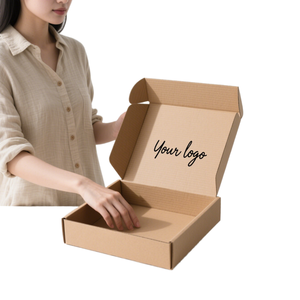 Biodegradable Kraft Paper <b>Gift</b> <b>Box</b> Brown Cardboard Folding Packaging <b>Box</b> <b>Flat</b> <b>Pack</b> Storage <b>Box</b> for Wedding Party <b>Gift</b> - Product Image 3
