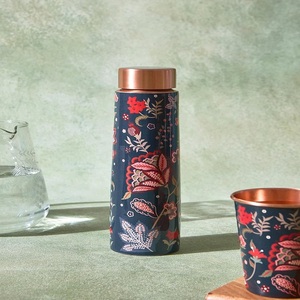 Premium Quality Best Selling Bottle Vintage Rose <b>Copper</b> Bottle, 950ml|<b>Copper</b> Sipper Bottle|Water Bottle for Office/Home| - Product Image 1