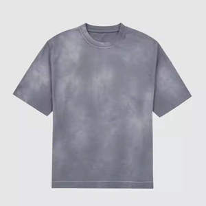 T-shirt Premium Délavé à l'Acide avec Effet Rétro Intense, Tissu 100% Coton, Coupe Oversize, Manches Courtes pour les Amateurs de Streetwear - Product Image 2