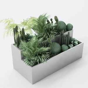 Jardinière moderne à plusieurs niveaux en acier inoxydable, pot de fleurs en métal à plusieurs niveaux, pour l'intérieur et l'extérieur, jardinière décorative de grande taille - Product Image 1