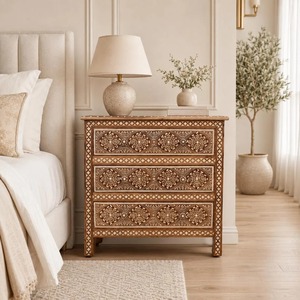 Table basse en os incrusté fait main de qualité supérieure avec finition mosaïque décorative, meuble de luxe pour l'intérieur moderne de la maison, à vendre - Product Image 6