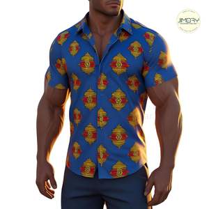 Camisa de Manga Corta para Hombre, Elegante, Cómoda, Estilo 2025, Tejido Ecológico, Color Sólido, Venta al Por Mayor, Personalizable - Product Image 4