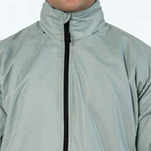 Men's <b>Winter</b> Thick Zipper Canvas Windbreaker Jacket Waterproof & Breathable Hooded Pattern for Cycling Running OEM Service - Product Image 2
