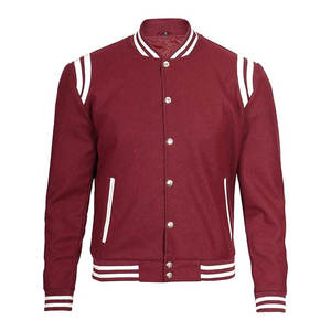 Veste varsity en cuir véritable et laine Melton, veste varsity personnalisée sur mesure selon votre propre design, pour homme - Product Image 2