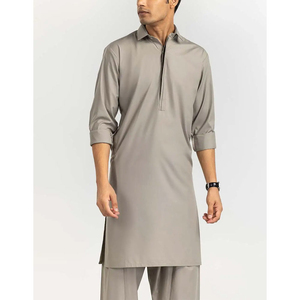 Shalwar Kameez Pakistaní para Hombre, Color Sólido, Transpirable, Personalizado al por Mayor, Kameez Salwar Hecho a Medida de Alta Calidad 2025 para Hombres - Product Image 4