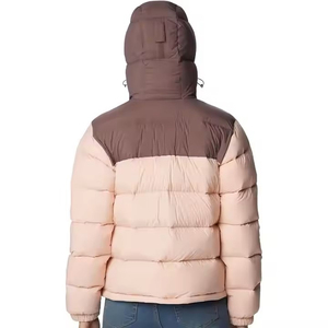 Women Hooded Bubble Jacket Winter Warm Puffer <b>Coat</b> <b>Lightweight</b> Waterproof Windproof Outdoor Casual Fashion OEM - Product Image 4
