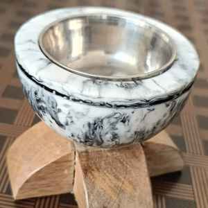 Porte-encens tendance en bois et résine pour le Ramadan et l'Aïd – Cadeau festif de qualité supérieure – Brûleur décoratif Mabkhara et brûleur à Oud - Product Image 1