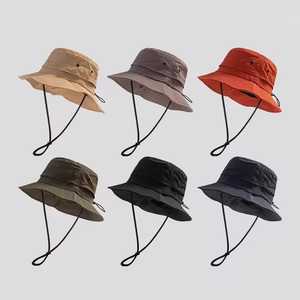Custom Logo Foldable <b>Bucket</b> <b>Hat</b> Unisex Outdoor Solid Color Adjustable Straps Heat Transfer Printing Spring Summer Casual Adult - Product Image 2