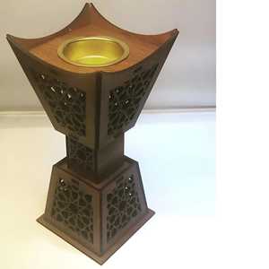 Luxury Design Wooden Wood Bakhoor <b>Burner</b> Wood Incense Holder Eco-Friendly Antique Design Indian Handmade Religious <b>Burner</b> - Product Image 1