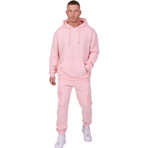 Midweight Fleece Breathable Quick Dry Casual Solid Winter Sweat Suit 2 Piece Hoodie Crewneck Regular Fit <b>Sweatpants</b> <b>Set</b> - Product Image 1