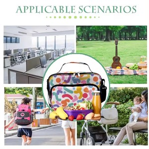 Portable 600D Thermal Cooler Bag Custom Logo Leakproof Insulated Tote for Women and Kids for Office and Lunch Storage - Product Image 3