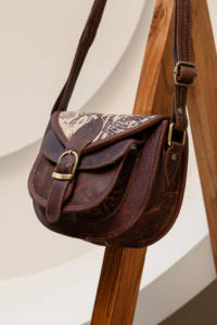 Nouveau Style occidental imprimé Animal fourrure cuir sacs à bandoulière de haute qualité à la mode véritable fourrure animale cuir fronde côté sacs à main - Product Image 2