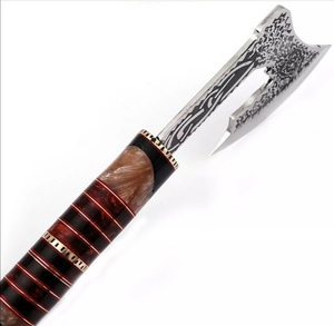 Hache tactique OEM 2026 à lame pleine en acier au carbone, gravée à l'acide, avec manche en résine fait main, taille personnalisable pour le camping et l'extérieur - Product Image 3