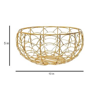 Cesta de Almacenamiento Metálica Industrial Moderna, Organizador Elegante para Sala de Estar - Product Image 3