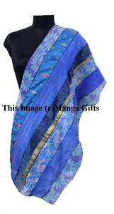 Indian <b>Silk</b> Saree Vintage <b>Scarf</b> Head Wrap Stole Neck Wrap Dupatta Sari Hair Wrap Boho Ethnic Fashion Festival Gift Wholesale Lot - Product Image 3