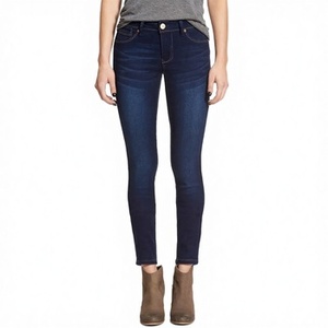 กางเกงยีนส์ทรงสกินนี่เอวสูง ดีไซน์ขาดๆ แบบวินเทจ สำหรับฤดูหนาว เหมาะสำหรับใส่ได้ทั้งแบบเป็นทางการและลำลอง เป็นมิตรต่อสิ่งแวดล้อม ระบายอากาศได้ดี ช่วยกระชับหน้าท้อง - Product Image 2