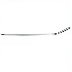 Aiguille de Redon 19,5 cm (7-3/4 pouces) 12 Charr, légèrement courbée, à pointe de couteau, extrémité filetée, pour drainage chirurgical, instrument médical - Product Image 3