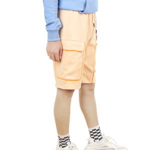 Men's Cargo <b>Shorts</b> Solid Color Drawstring Waist Cotton Breathable Casual Bermuda <b>Shorts</b> With Pockets - Product Image 4