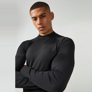 Camiseta Deportiva de Manga Larga para Hombre, Ajustada, para Gimnasio, Correr y Entrenamiento, de Secado Rápido y Transpirable, Precio de Fábrica, Venta al Por Mayor, Personalizable - Product Image 4