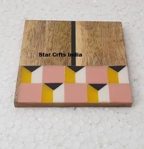 Planche à découper et plateau de service personnalisés en bois d'acacia massif naturel pour cuisine, avec ensemble de couteaux - Product Image 2