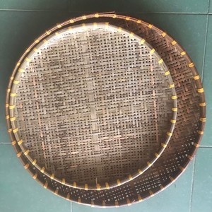 Cesta de Almacenamiento de Bambú Natural Tejida a Mano, Organizador Rectangular, Bandeja de Servir de Bambú Ecológica y Duradera con Tapa de Malla - Product Image 5