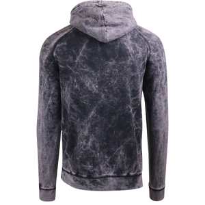 Sweat à capuche zippé pour homme, de haute qualité, fabriqué par un fabricant, 400 g/m², épais, délavé à l'acide, avec patch brodé vintage coupé et cousu - Product Image 4