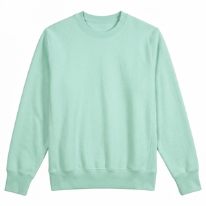 เสื้อสเวตเชิ้ตผ้าฝ้ายเฟรนช์เทอร์รี่คุณภาพสูง ทรงโอเวอร์ไซส์ ยูนิเซ็กส์ สีพื้นเรียบ คอกลม ไหล่ตก - Product Image 3