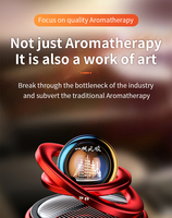 Aromatizante Metálico para Auto con Aroma a Naranja, Decorativo, Creativo, Ambientador para Interiores, Portátil, para Rejillas de Ventilación