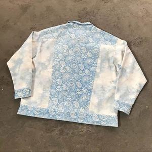 Unisex Casual Paisley Print Tracksuit Set Full Sleeve Button Up Shirt and <b>Pants</b> Lightweight Cotton Summer Wear for Adults - Product Image 4