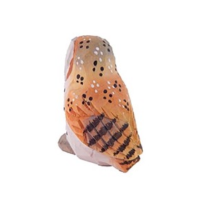 รูปปั้นนกฮูกไม้มะม่วงทำมือ |   ของตกแต่งรูปนกฮูกไม้แกะสลักขายส่ง - Product Image 4